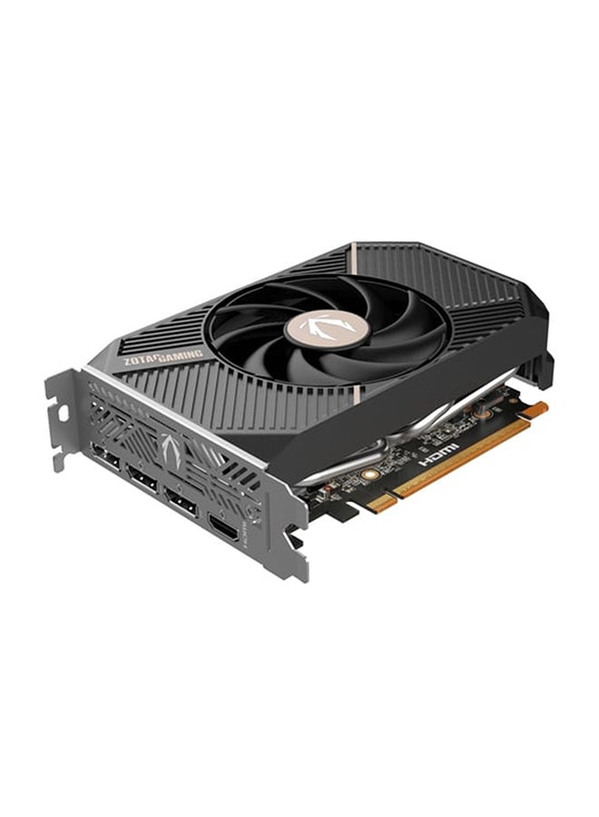 ZOTAC - GAMING GeForce RTX 5060 SOLO 8GB GDDR7 Graphics Card, 3840 CUDA Cores, 128-bit, 28Gbps, PCIe 5.0 x8, IceStorm 2.0 Cooling, BladeLink Fans, DLSS 4, 2497MHz Boost Clock, HDMI 2.1b & 3x DisplayPort 2.1b, Compact ITX Design, 145W TDP, 8-Pin Power, Black | ZT-B50600G-10L - Image 1