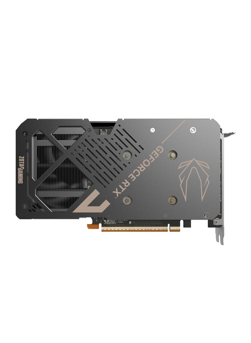 ZOTAC GAMING GeForce RTX 5060 AMP Graphics Card, 8GB GDDR7, 128-bit, 3840 CUDA Cores, 28 Gbps Memory Speed, 2550 MHz Boost Clock, PCIe 5.0 x8, IceStorm 2.0 Cooling with Blade Fan, DLSS 4, Ray Tracing, 3x DisplayPort 2.1b + 1x HDMI 2.1b, 155W TDP, 8-Pin Power Connector, Compact Dual-Fan Design, VR Ready, Black | ZT-B50600F-10M  - Image 4