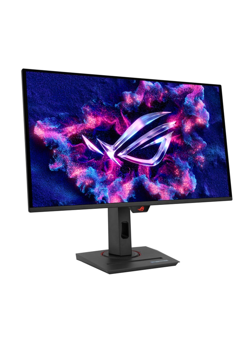 ASUS - ROG Strix OLED XG27UCDMG 27" 4K UHD QD-OLED Gaming Monitor, 240Hz, 0.03ms GTG, DisplayHDR 400 True Black, 99% DCI-P3, HDMI 2.1, DP 1.4, USB-C 90W PD, OLED Care Pro, ELMB, Auto KVM, Anti-Flicker 2.0, Height/Tilt/Swivel/Pivot Adjustable Stand, 90LM0B20-B01971 Black - Image 1