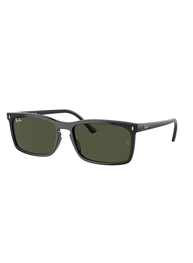 راي بان Ray Ban Unisex Rectangle  Sunglasses - Rb4435 - Lense Size:56Mm - Black  - Image 1