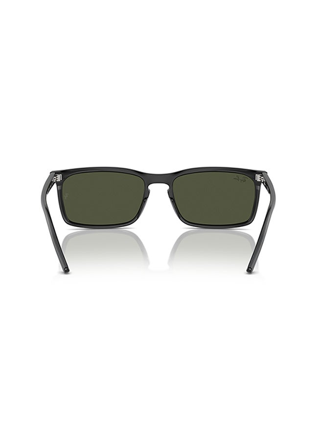 راي بان Ray Ban Unisex Rectangle  Sunglasses - Rb4435 - Lense Size:56Mm - Black  - Image 3