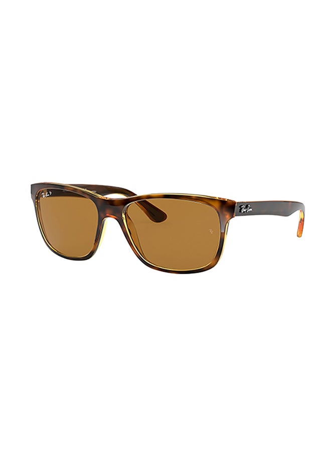Men's Ray Ban Man Square Rb4181 Sunglasses - Rb4181 - Lense Size:57Mm - Light Havana