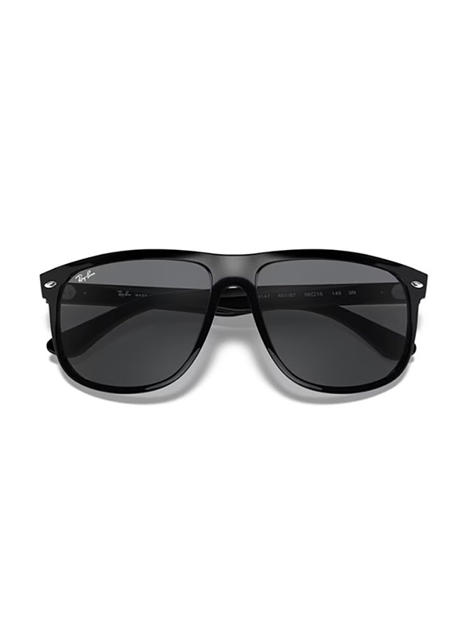 Ray-Ban Men's Ray Ban Man Square Boyfriend Sunglasses - Rb4147 - Lense Size:60Mm - Black  - Image 4