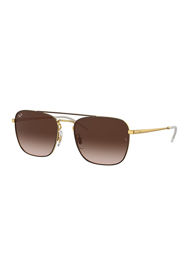 Ray-Ban Men's Ray Ban Man Square  Sunglasses - Rb3588 - Lense Size:55Mm - Brown On Arista - Image 1