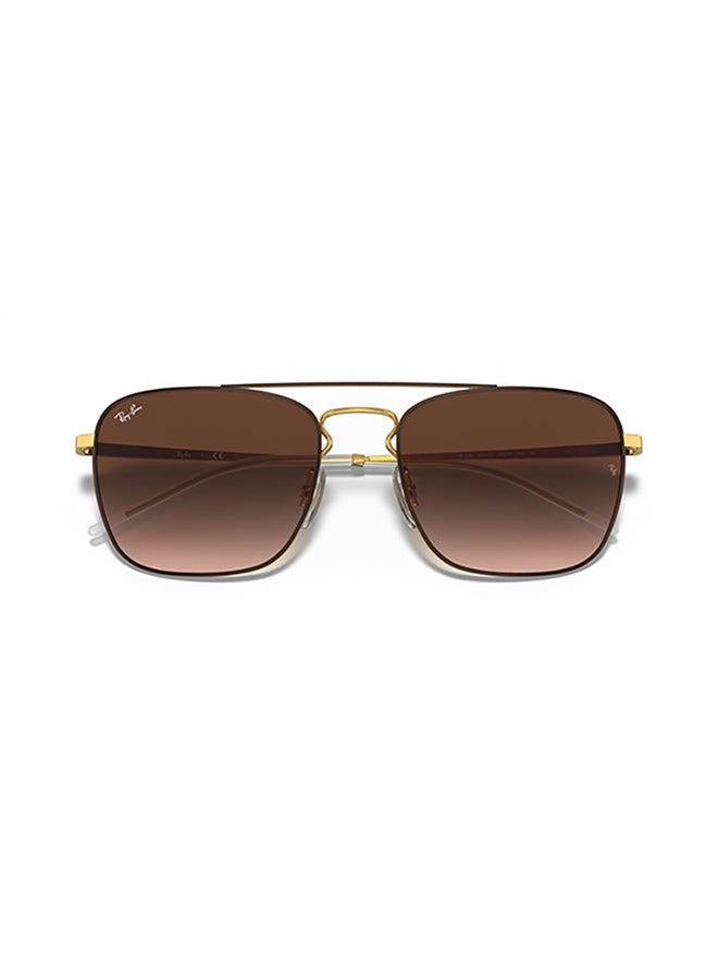Ray-Ban Men's Ray Ban Man Square  Sunglasses - Rb3588 - Lense Size:55Mm - Brown On Arista - Image 3