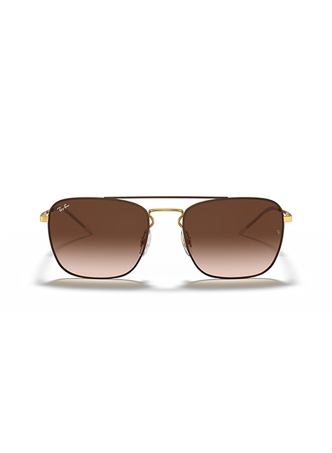 Ray-Ban Men's Ray Ban Man Square  Sunglasses - Rb3588 - Lense Size:55Mm - Brown On Arista - Image 4
