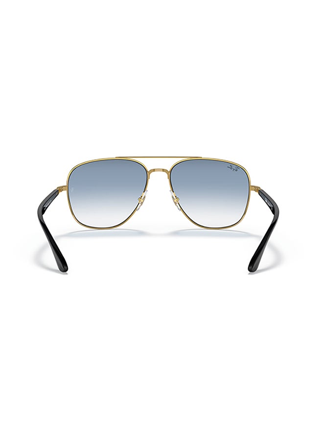 Ray-Ban Ray Ban Unisex Square  Sunglasses - Rb3683 - Lense Size:56Mm - Black On Arista  - Image 4