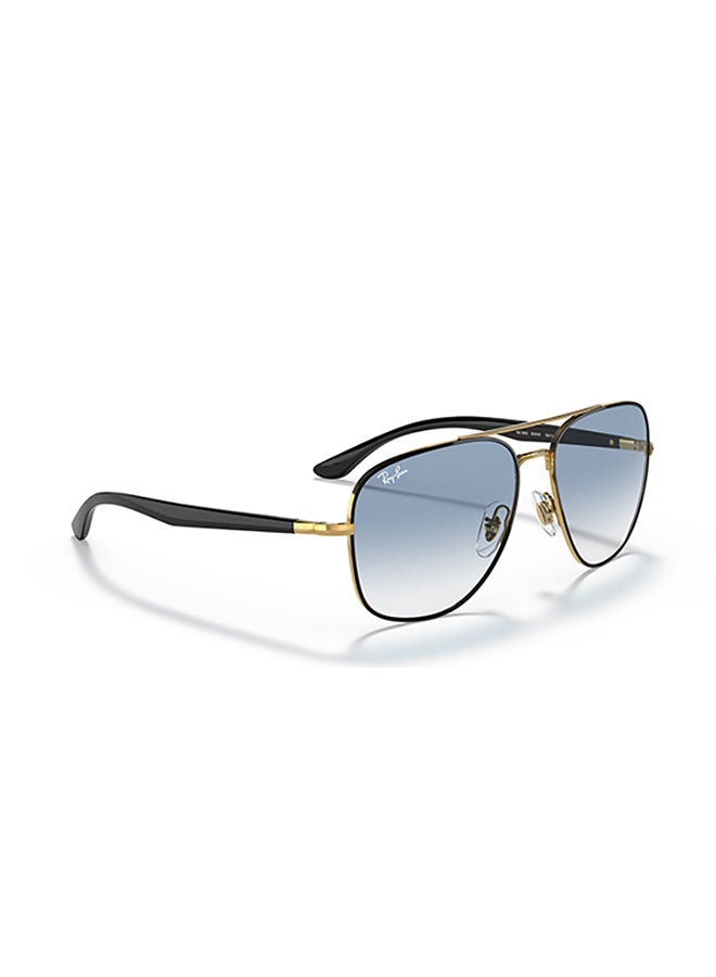 Ray-Ban Ray Ban Unisex Square  Sunglasses - Rb3683 - Lense Size:56Mm - Black On Arista  - Image 3