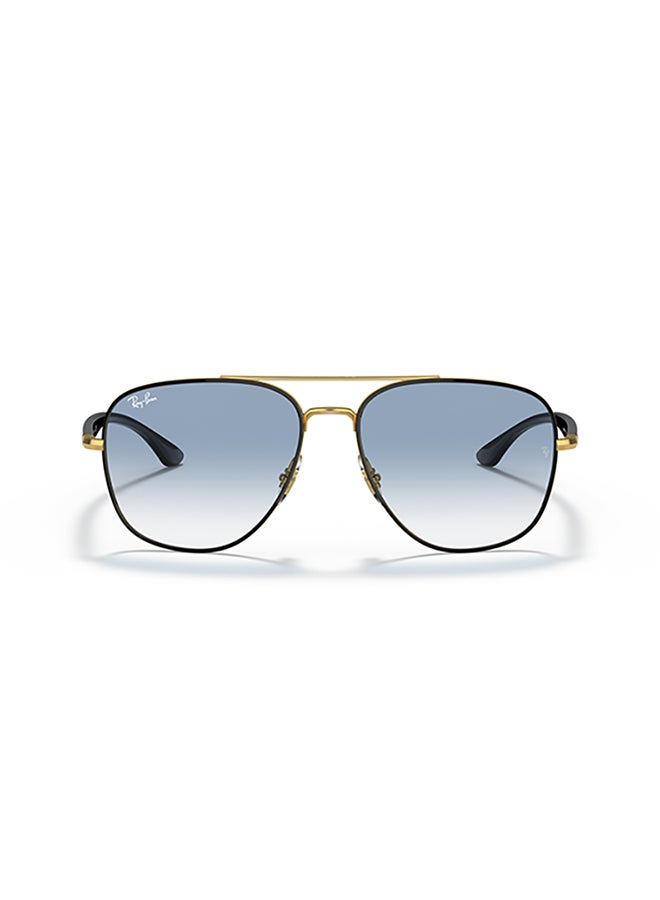Ray-Ban Ray Ban Unisex Square  Sunglasses - Rb3683 - Lense Size:56Mm - Black On Arista  - Image 2