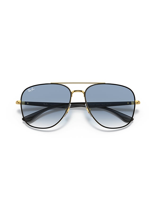 Ray-Ban Ray Ban Unisex Square  Sunglasses - Rb3683 - Lense Size:56Mm - Black On Arista  - Image 5