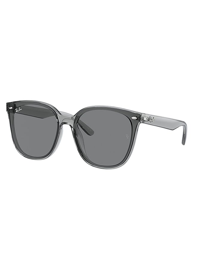 راي بان Ray Ban Unisex Irregular  Sunglasses - Rb4423D - Lense Size:66Mm - Transparent Grey  - Image 1