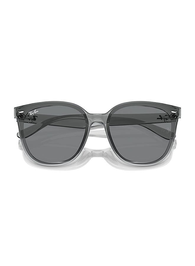 راي بان Ray Ban Unisex Irregular  Sunglasses - Rb4423D - Lense Size:66Mm - Transparent Grey  - Image 5