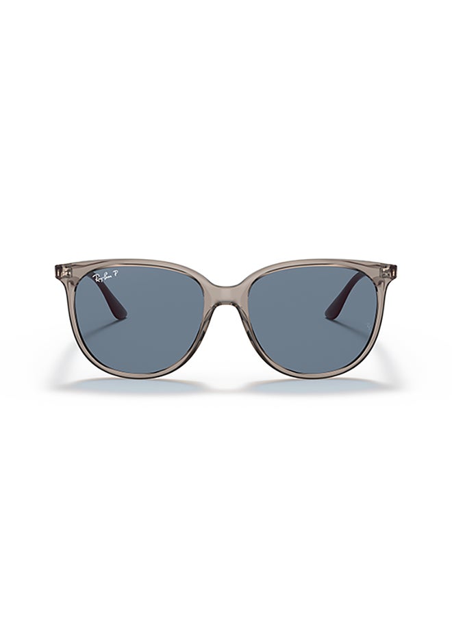 Ray-Ban Women's Ray Ban Woman Square  Sunglasses - Rb4378 - Lense Size:54Mm - Transparent Grey  - Image 2