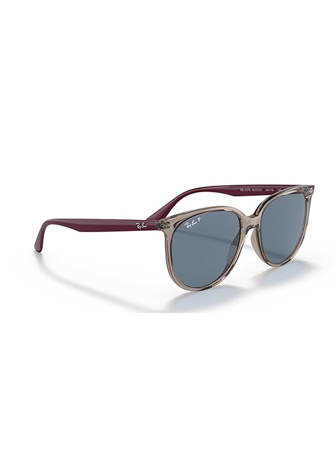 Ray-Ban Women's Ray Ban Woman Square  Sunglasses - Rb4378 - Lense Size:54Mm - Transparent Grey  - Image 3