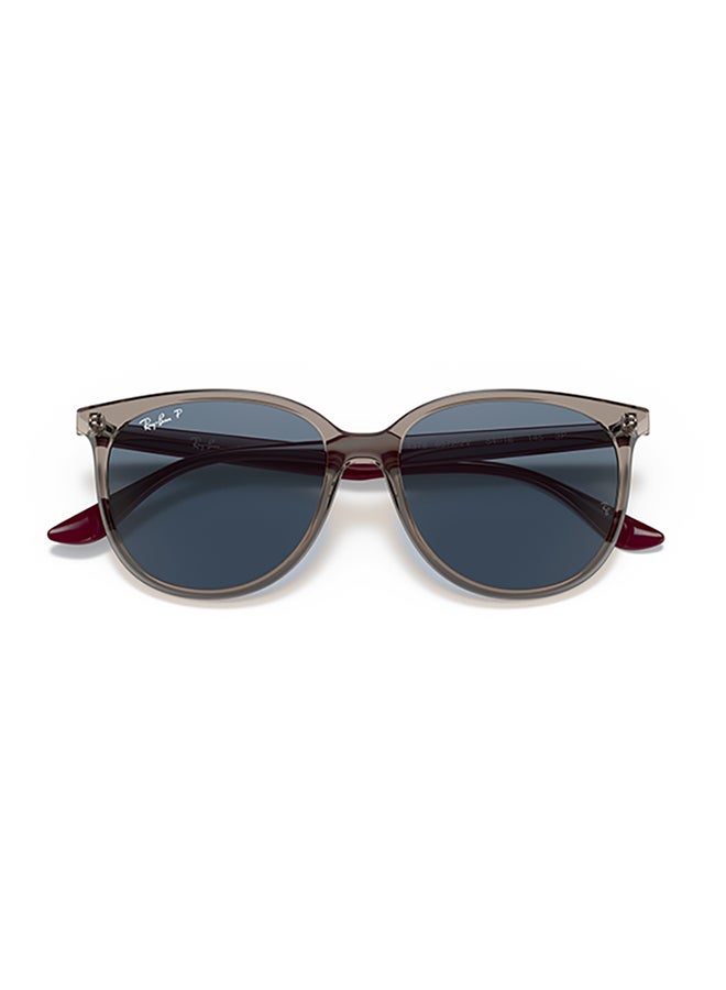 Ray-Ban Women's Ray Ban Woman Square  Sunglasses - Rb4378 - Lense Size:54Mm - Transparent Grey  - Image 5