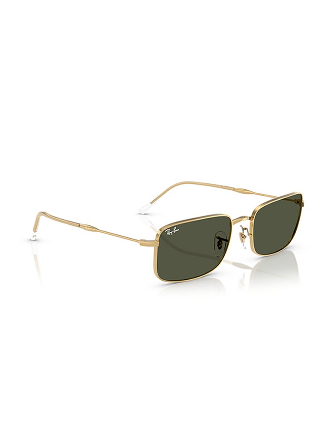 Ray-Ban Ray Ban Unisex Rectangle  Sunglasses - Rb3746 - Lense Size:56Mm - Arista  - Image 3