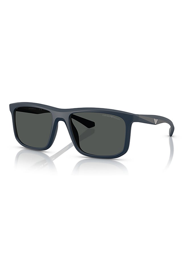 EMPORIO ARMANI Men's Emporio Armani Man Square  Sunglasses - Ea4234U - Lense Size:57Mm - Matte Blue  - Image 1