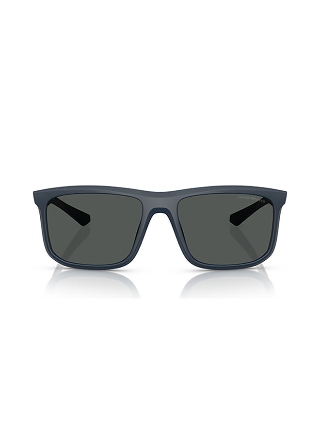 EMPORIO ARMANI Men's Emporio Armani Man Square  Sunglasses - Ea4234U - Lense Size:57Mm - Matte Blue  - Image 2