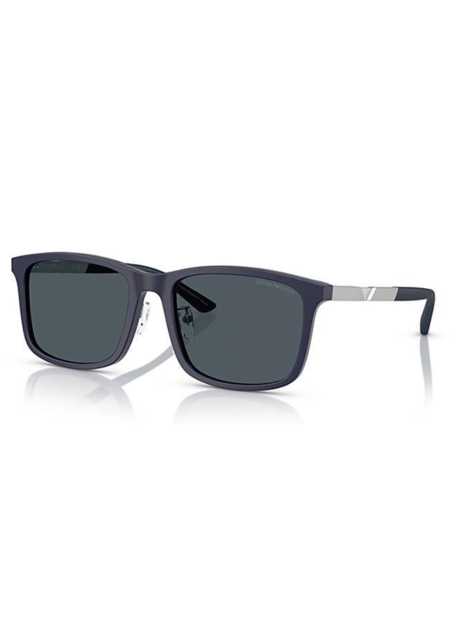 EMPORIO ARMANI Men's Emporio Armani Man Square  Sunglasses - Ea4241D - Lense Size:57Mm - Matte Dark Blue  - Image 1