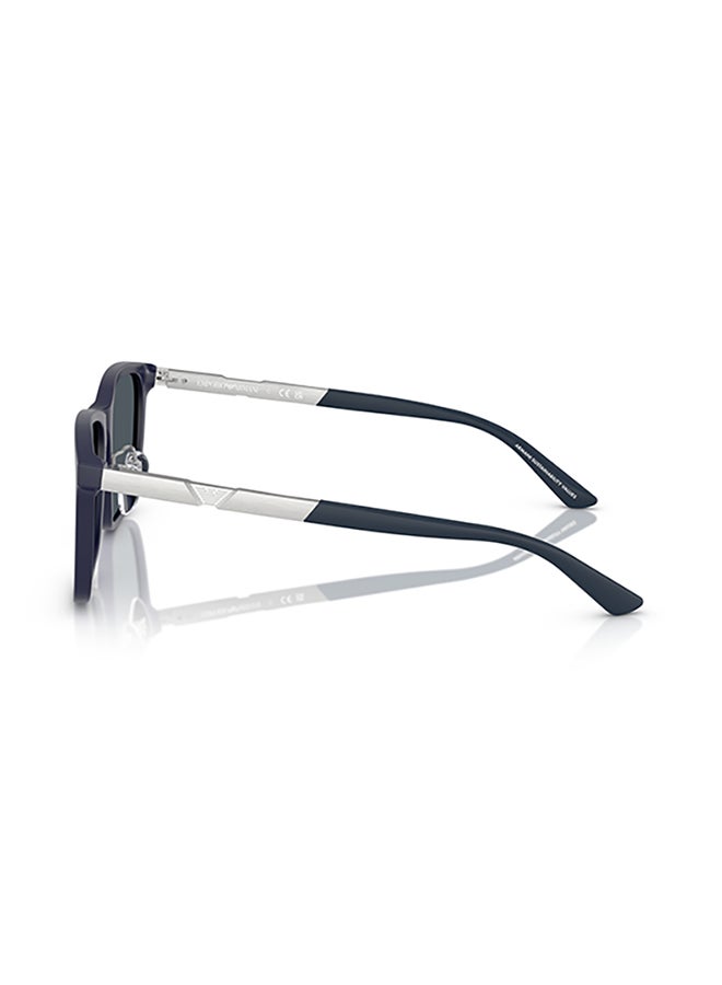 EMPORIO ARMANI Men's Emporio Armani Man Square  Sunglasses - Ea4241D - Lense Size:57Mm - Matte Dark Blue  - Image 5