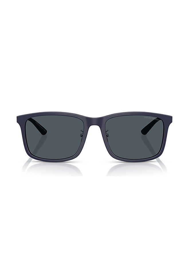 EMPORIO ARMANI Men's Emporio Armani Man Square  Sunglasses - Ea4241D - Lense Size:57Mm - Matte Dark Blue  - Image 2