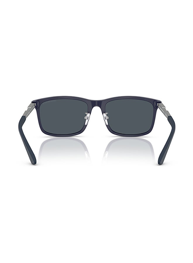 EMPORIO ARMANI Men's Emporio Armani Man Square  Sunglasses - Ea4241D - Lense Size:57Mm - Matte Dark Blue  - Image 4