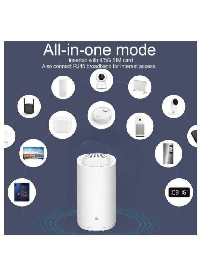 HUAWEI - AC3800 Tri-Band Gigabit Mesh Wi-Fi Router – 3800Mbps High-Speed Wireless Includes Wi-Fi Multimedia (WMM) for Reliable 4K Video Performance - WA8011Y | White - Image 1
