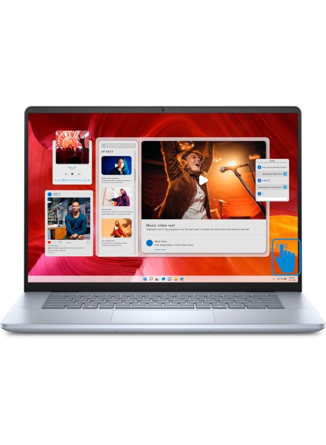 DELL Inspiron Plus 16 Home & Business Laptop With 16-Inch Display, Core Ultra 9-185H Processor/16GB RAM/2TB SSD/Intel Arc Graphics/Windows 11 Pro English Ice Blue  - Image 1