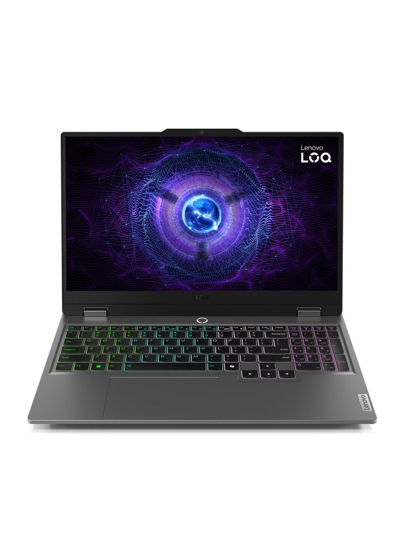 Lenovo LENOVO LOQ 15IRX9 – Model: 83DV012HED Intel Core i5-13450HX-2x 12GB SO-DIMM DDR5-4800-512GB SSD NVIDIA GeForce RTX 3050 6GB GDDR6 English/Arabic Luna Grey  - Image 3