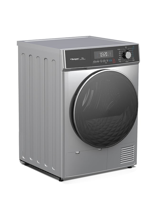 بومباني مجفف مضخة حرارة بومباني 8 كجم تحميل أمامي، 16 برنامج، منخفض الطاقة، مضاد للتجاعيد، مبرد R290 8 ل 700 واط - BO5297UKBI8200S - Image 1