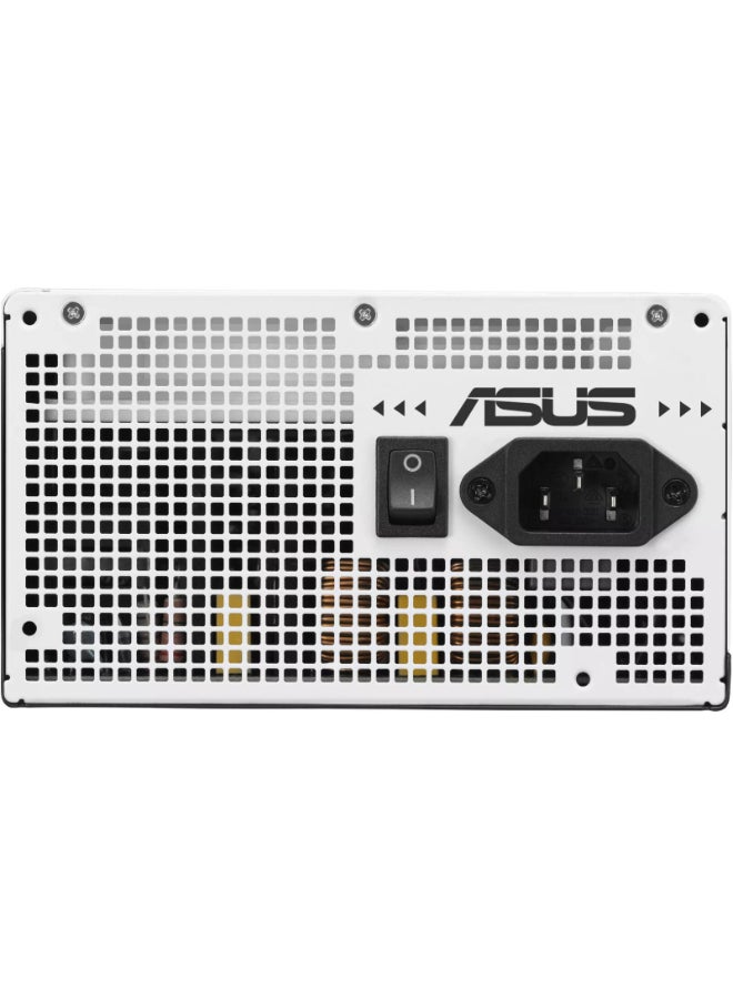 أسوس مزود طاقة برايم AP-850G 850 واط 80+ ذهبية بالكامل، ATX 3.1، جاهز لوحدة معالجة الرسوميات PCIe 5.1 (16 دبوس)، مزدوج CPU EPS، مروحة مزدوجة تحمل كرات 120 مم، أسود وأبيض | 90YE00U0-B0NA00 - Image 4