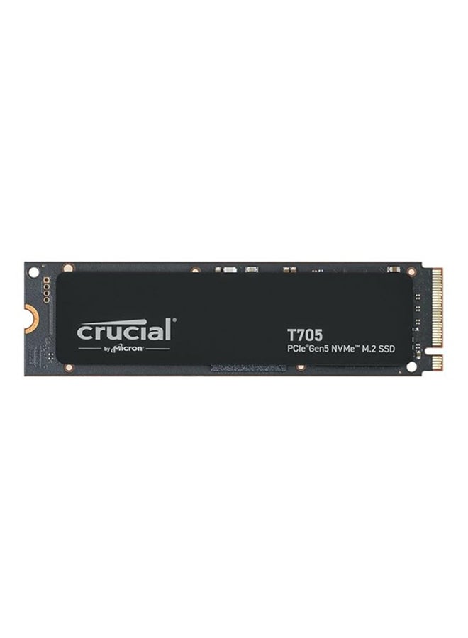 crucial T705 4TB M.2 NVMe SSD – PCIe Gen5 x4, Up to 14,100MB/s Read, 12,600MB/s Write, NVMe 2.0, 3D NAND, Heatsink Optional, M.2 2280 Form Factor, 3000TBW Endurance, High-Performance Internal Solid State Drive for Gaming, Content Creation & Workstations | CT4000T705SSD3 4 TB  - Image 1