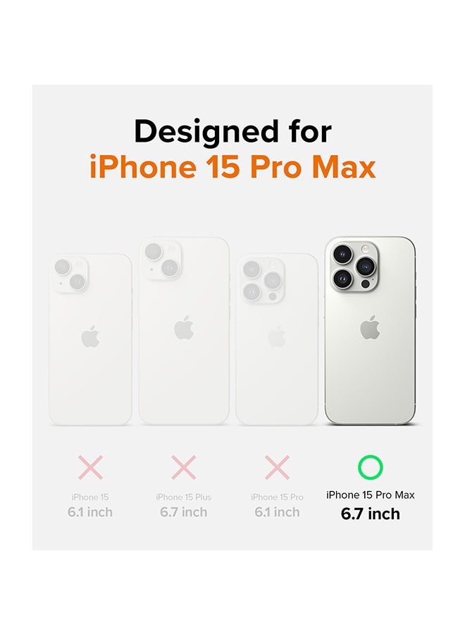 Ringke Onyx Case For iPhone 15 Pro Max, Enhanced Grip Tough Flexible TPU Shockproof Rugged TPU Bumper Drop Protection Phone Cover - Checkerboard Yellow - Image 2