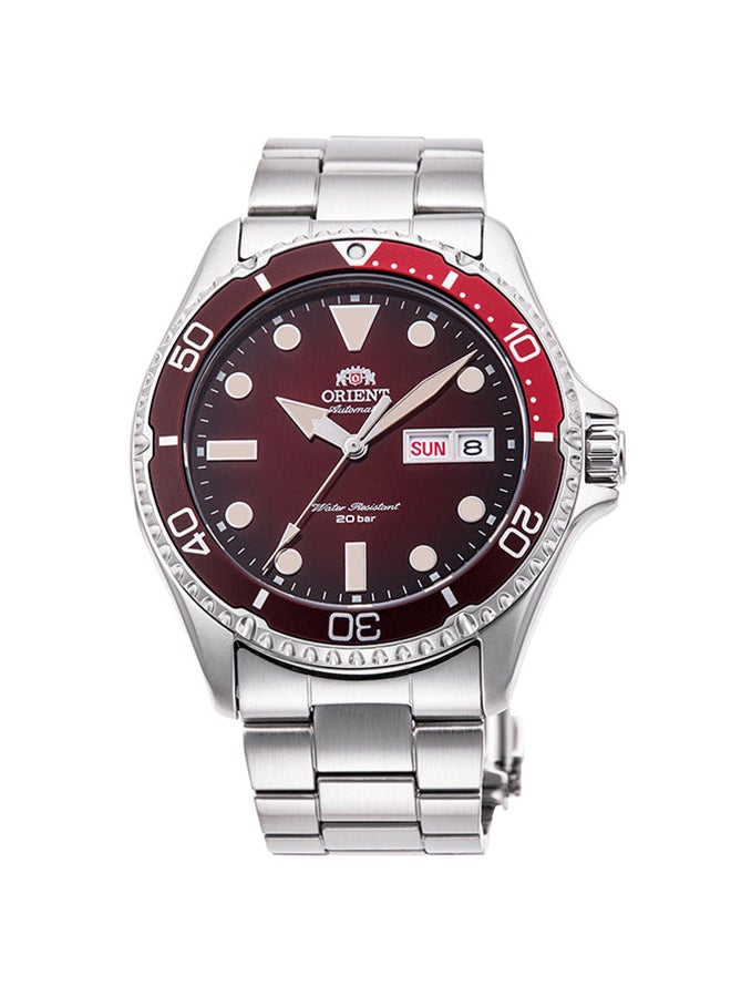 أورينت ساعة رياضية ميكانيكية للرجال RA-AA0814R، قرص أحمر 41.8 مم، مقاومة للماء 200 متر - Image 1
