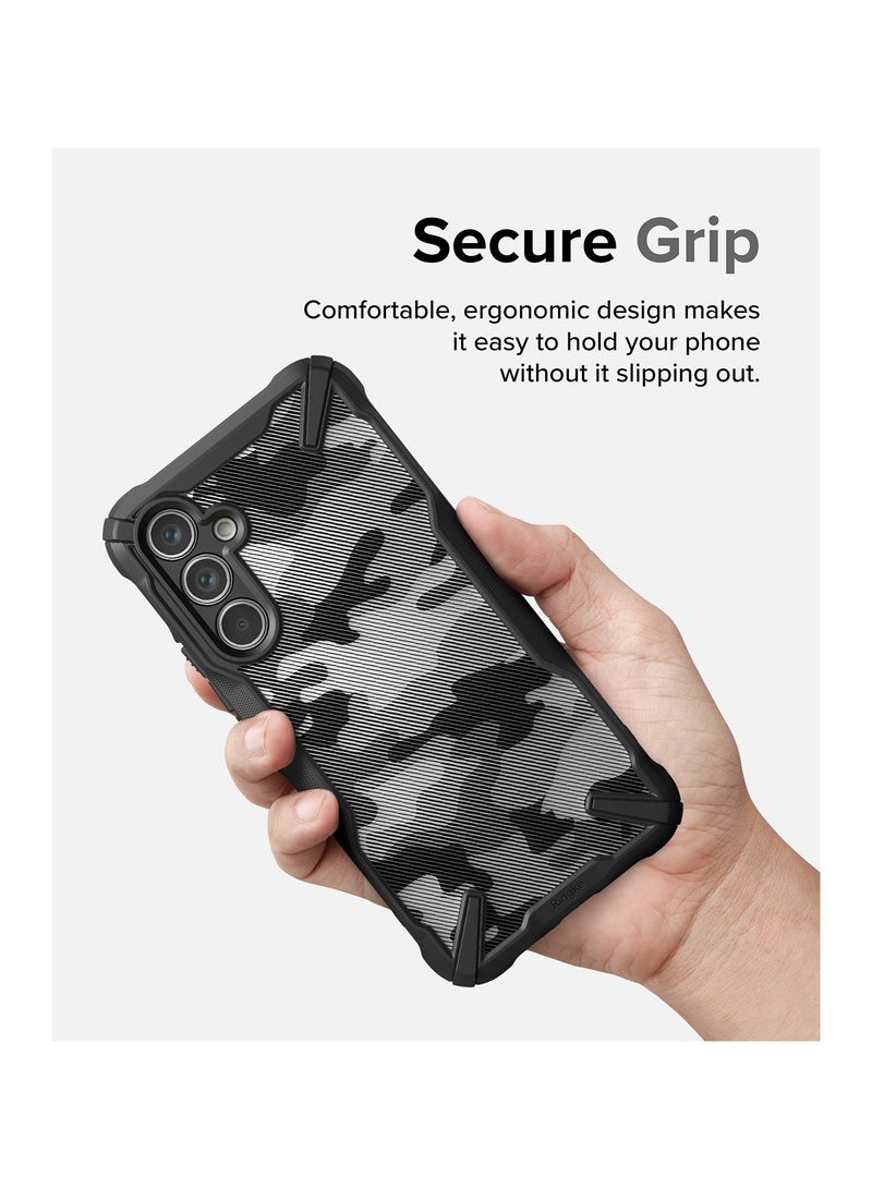Ringke Fusion-X [Military Design] Compatible with Samsung Galaxy A54 5G Case, Camouflage Hard Back Cover Shockproof Advanced Protective Bumper Designed for Samsung A54 5G Case CAMO BLACK - Image 4