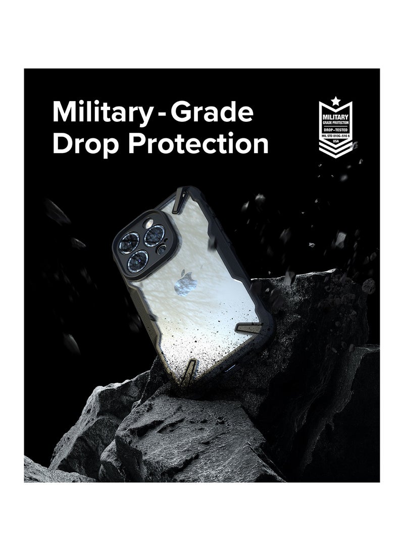 Ringke Fusion-X [Precise Cutouts for Camera Lenses] Compatible with iPhone 15 Pro Max Case, Augmented Bumper Heavy Duty Shockproof Protective Cover BLACK - Image 5