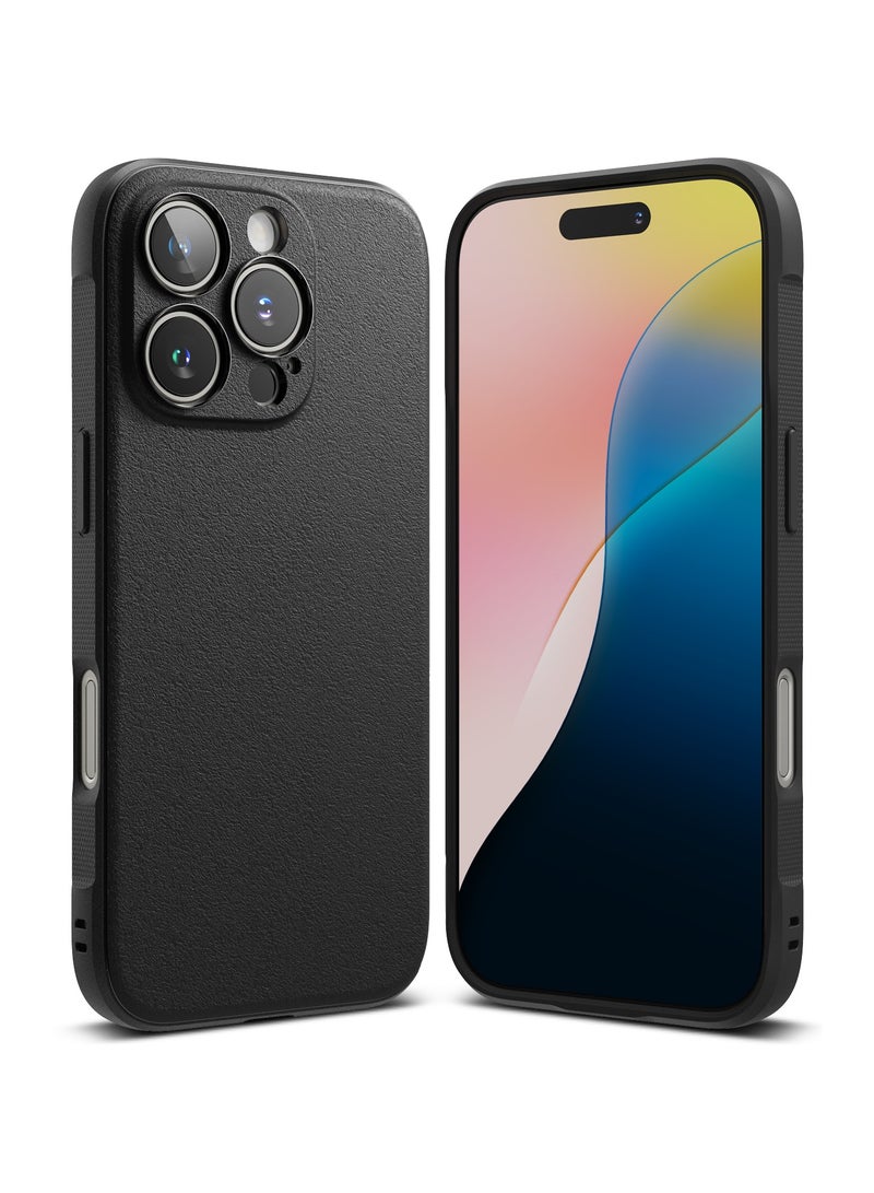 Ringke Onyx [Feels Good in The Hand] Compatible with iPhone 16 Pro Max Case, Anti-Fingerprint Technology Prevents Oily Smudges Non-Slip Enhanced Grip Precise Cutouts for Camera BLACK - Image 1