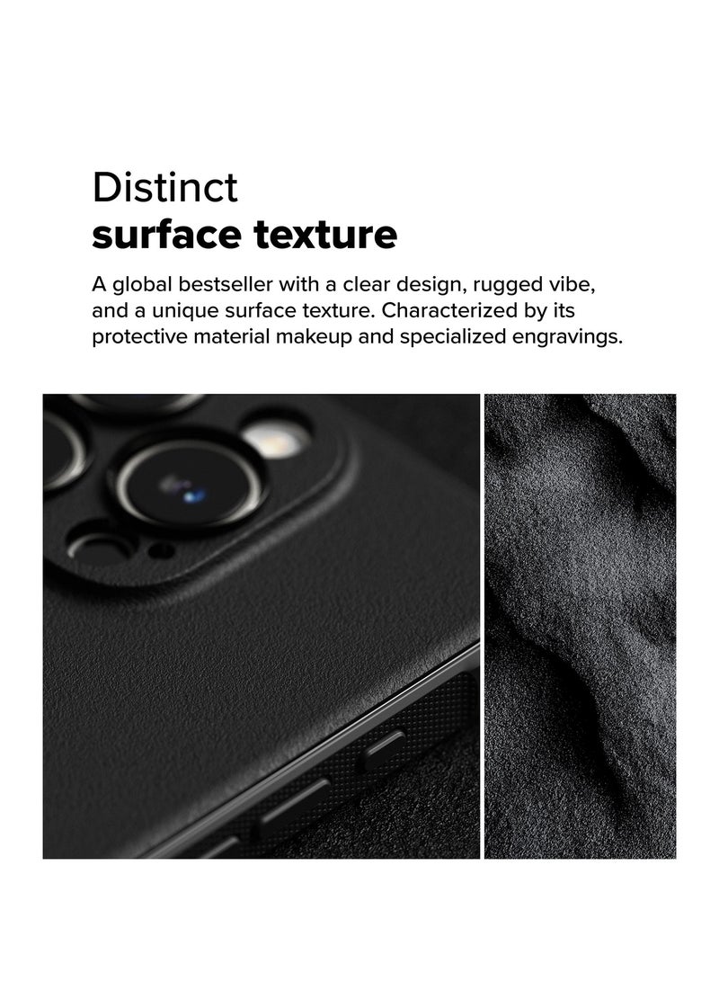 Ringke Onyx [Feels Good in The Hand] Compatible with iPhone 16 Pro Max Case, Anti-Fingerprint Technology Prevents Oily Smudges Non-Slip Enhanced Grip Precise Cutouts for Camera BLACK - Image 3