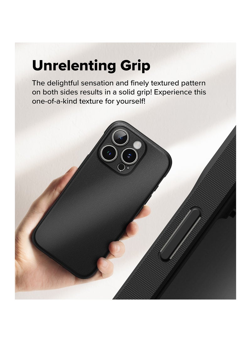 Ringke Onyx [Feels Good in The Hand] Compatible with iPhone 16 Pro Max Case, Anti-Fingerprint Technology Prevents Oily Smudges Non-Slip Enhanced Grip Precise Cutouts for Camera BLACK - Image 4