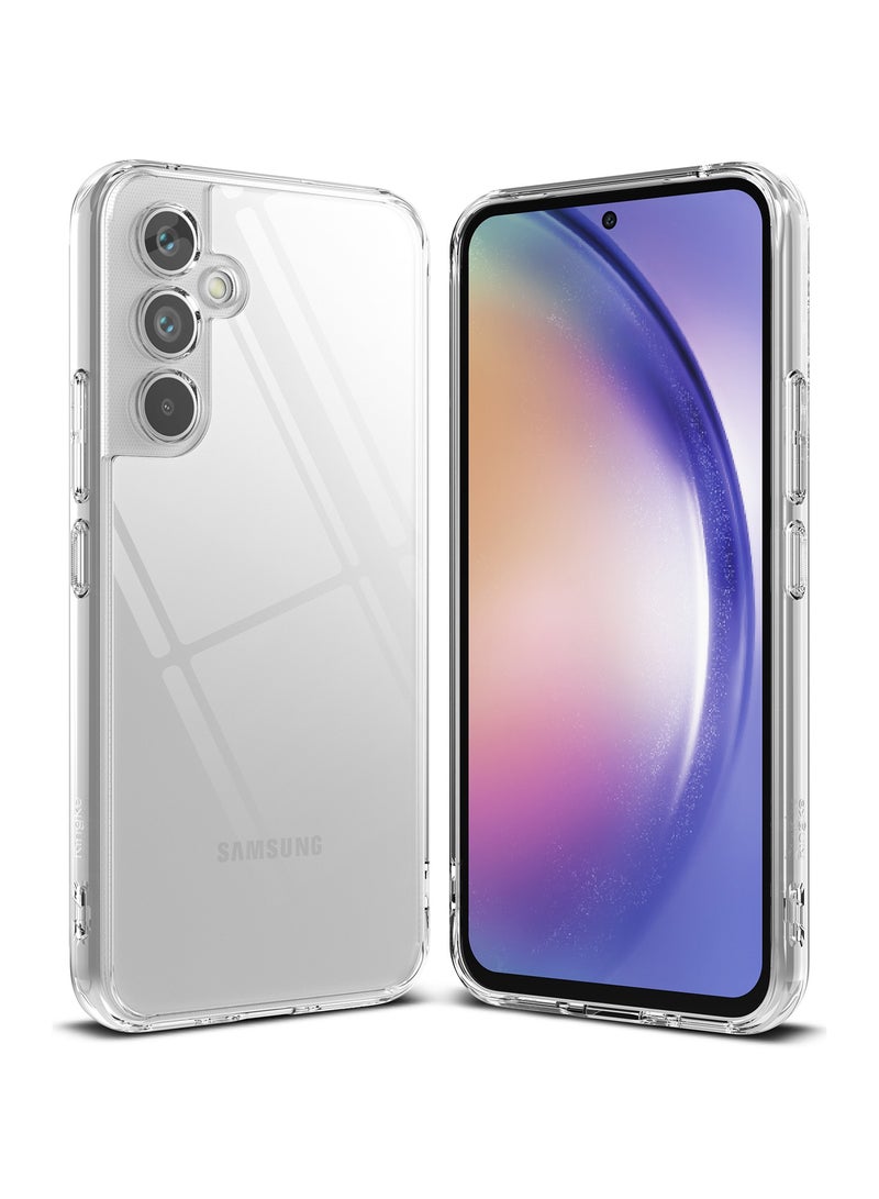 Ringke Fusion [Display The Natural Beauty] Compatible with Samsung Galaxy A54 Case, Clear 5G Cover for Women, Men, Transparent Shockproof Bumper Designed for A54 Case CLEAR - Image 1