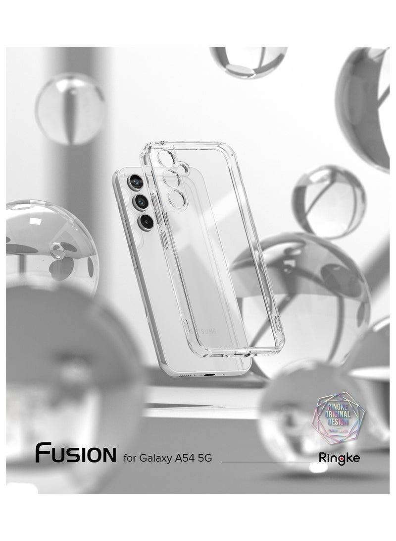 Ringke Fusion [Display The Natural Beauty] Compatible with Samsung Galaxy A54 Case, Clear 5G Cover for Women, Men, Transparent Shockproof Bumper Designed for A54 Case CLEAR - Image 2