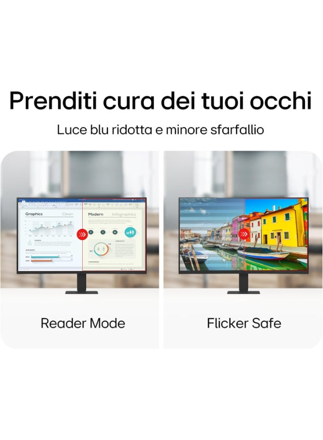 LG 27 Inch Fhd Curved Monitor (1500R) With 100Hz Refresh Rate And Usb-C Port, Reader Mode, Flicker Safe, Lg Switch App Compatible, Smart Energy Saving    , Super Resolution+, Hdmi 2.2 X2, 27U421A-B Black - Image 5