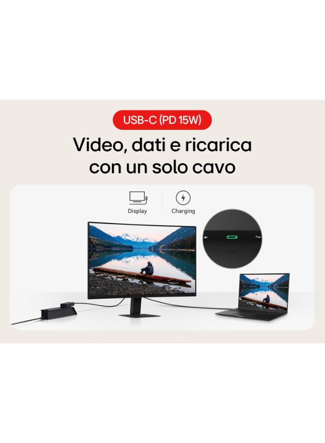 LG 27 Inch Fhd Curved Monitor (1500R) With 100Hz Refresh Rate And Usb-C Port, Reader Mode, Flicker Safe, Lg Switch App Compatible, Smart Energy Saving    , Super Resolution+, Hdmi 2.2 X2, 27U421A-B Black - Image 4