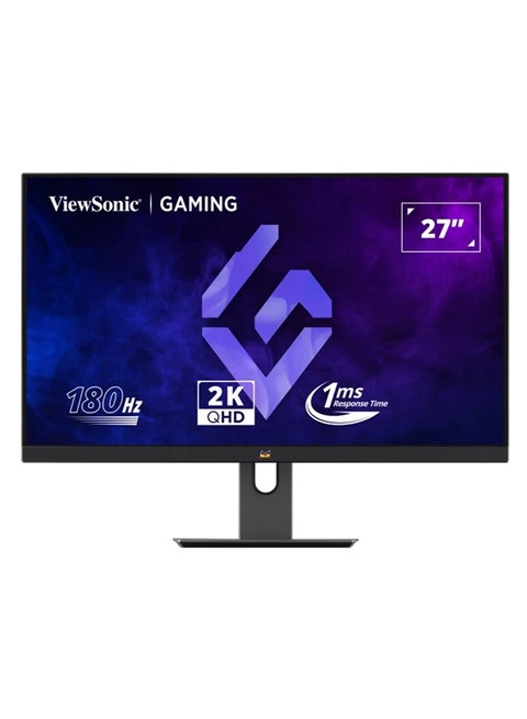 27 Inch  2K Qhd 180Hz (Variable Refresh Rate) 1Ms Gaming Monitor, Ips, Amd Freesync, Hdr10, Eye-Care Technology, Hdmi 2.0X2, Dpx1, Height Adjustable, Tilt/Swivel/Pivot, Vx2758A-2K-Pro-2 Black