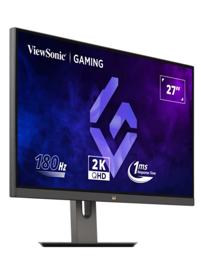 27 Inch  2K Qhd 180Hz (Variable Refresh Rate) 1Ms Gaming Monitor, Ips, Amd Freesync, Hdr10, Eye-Care Technology, Hdmi 2.0X2, Dpx1, Height Adjustable, Tilt/Swivel/Pivot, Vx2758A-2K-Pro-2 Black