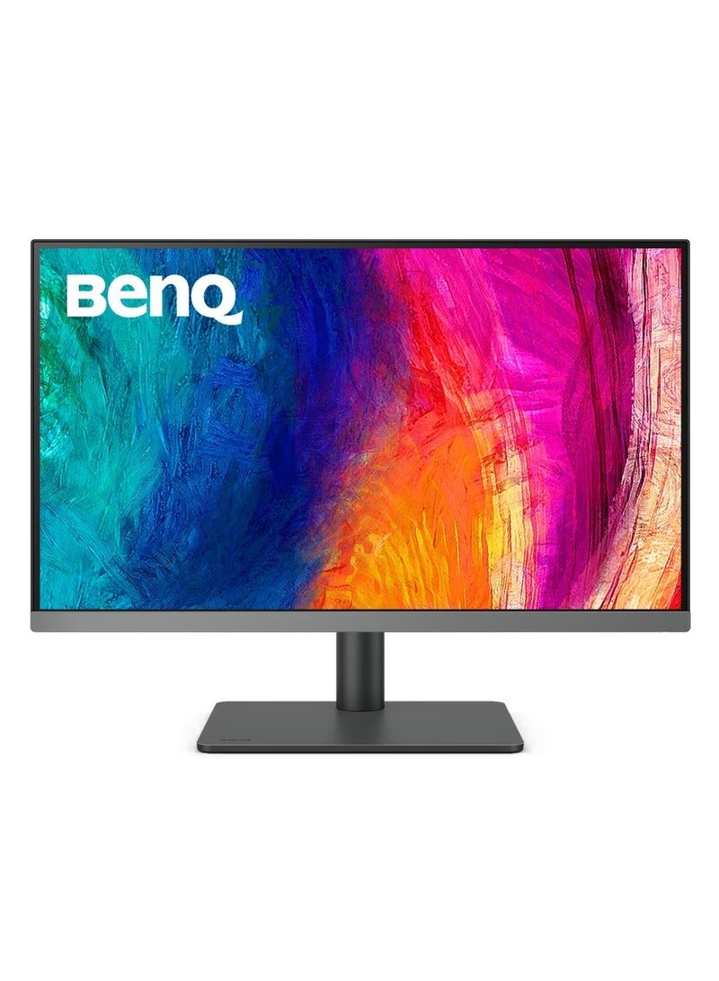 بين كيو BenQ Designer Monitor PD2706U 27" IPS LED Panel 60Hz UHD 4K 100% sRG, 95% P3 HDR10, KVM, USB C Charger, 1 HDMI, 1DP, 3 USB 3.2, 3Y Gray/Gris - Image 1
