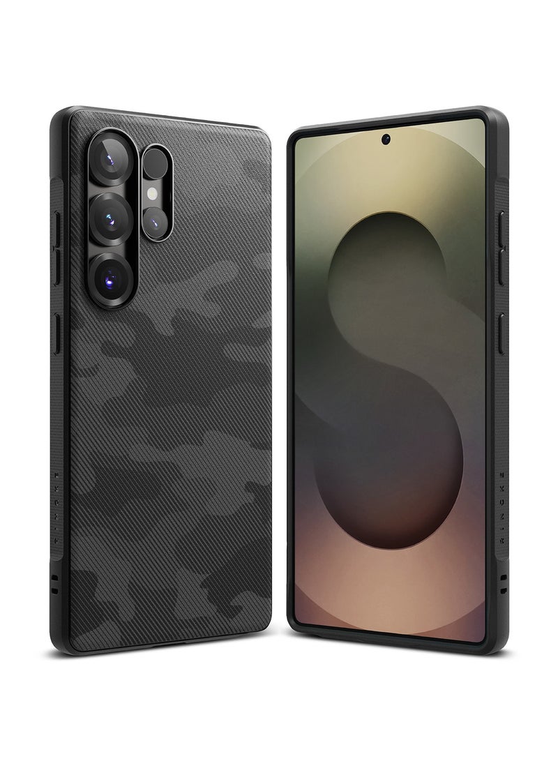 Ringke Onyx [Feels Good in The Hand] Compatible with Samsung Galaxy S25 Ultra Case, Anti-Fingerprint Technology Prevents Oily Smudges Non-Slip Enhanced Grip Precise Cutouts for Camera CAMO BLACK - Image 1