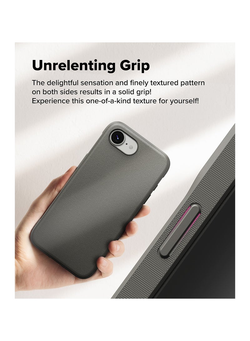 Ringke Onyx [Feels Good in The Hand] Compatible with iPhone 16e Case, Anti-Fingerprint Technology Prevents Oily Smudges Non-Slip Enhanced Grip Precise Cutouts for Camera GREY - Image 4