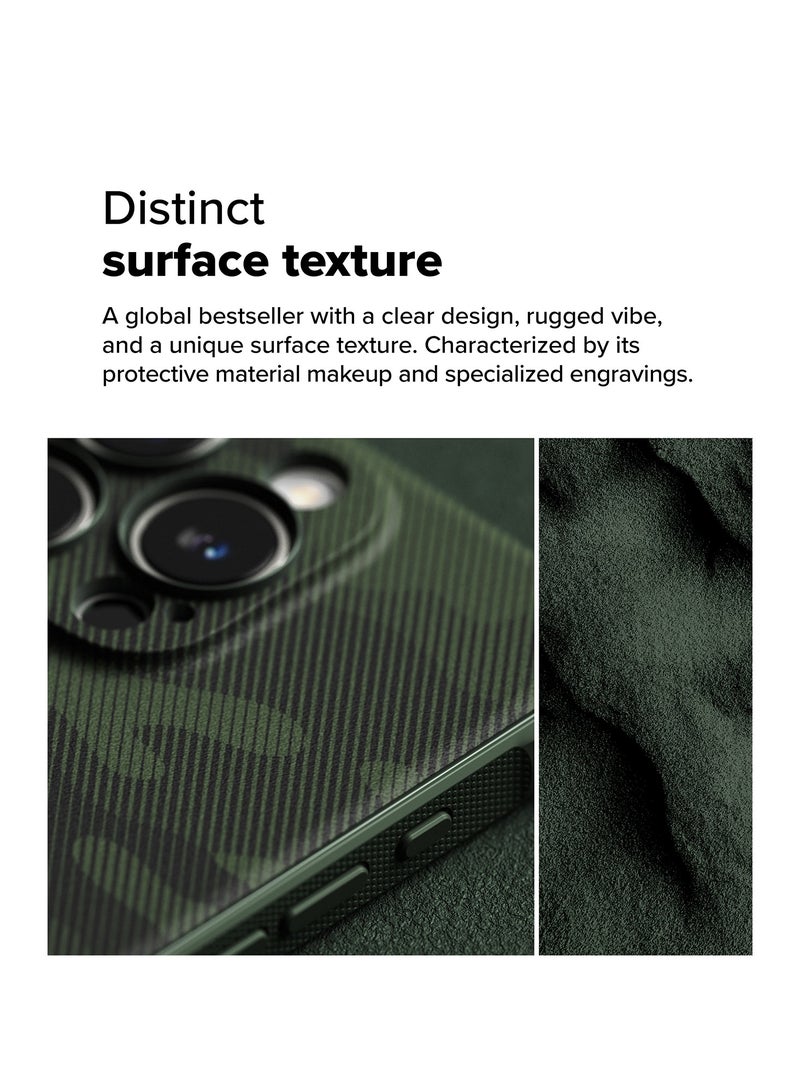 Ringke Onyx [Feels Good in The Hand] Compatible with iPhone 16 Pro Max Case, Anti-Fingerprint Technology Prevents Oily Smudges Non-Slip Enhanced Grip Precise Cutouts for Camera CAMO GREEN - Image 4