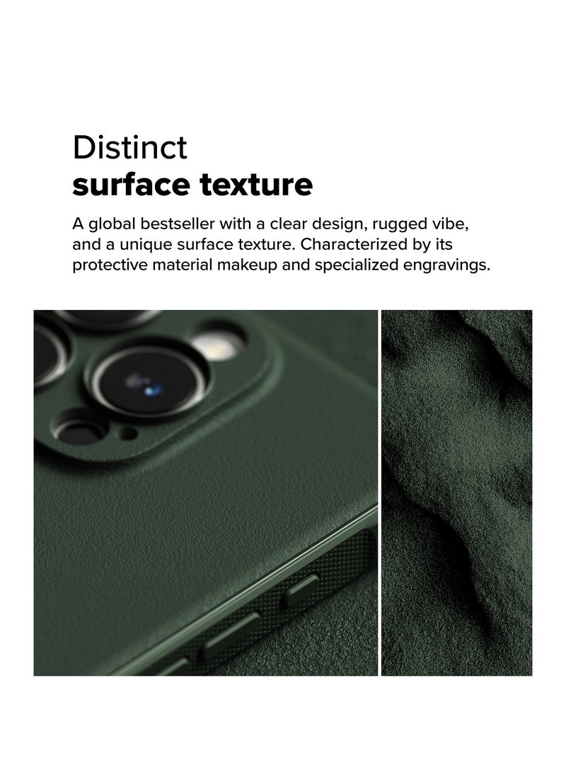 Ringke Onyx [Feels Good in The Hand] Compatible with iPhone 16 Pro Max Case, Anti-Fingerprint Technology Prevents Oily Smudges Non-Slip Enhanced Grip Precise Cutouts for Camera DARK GREEN - Image 3